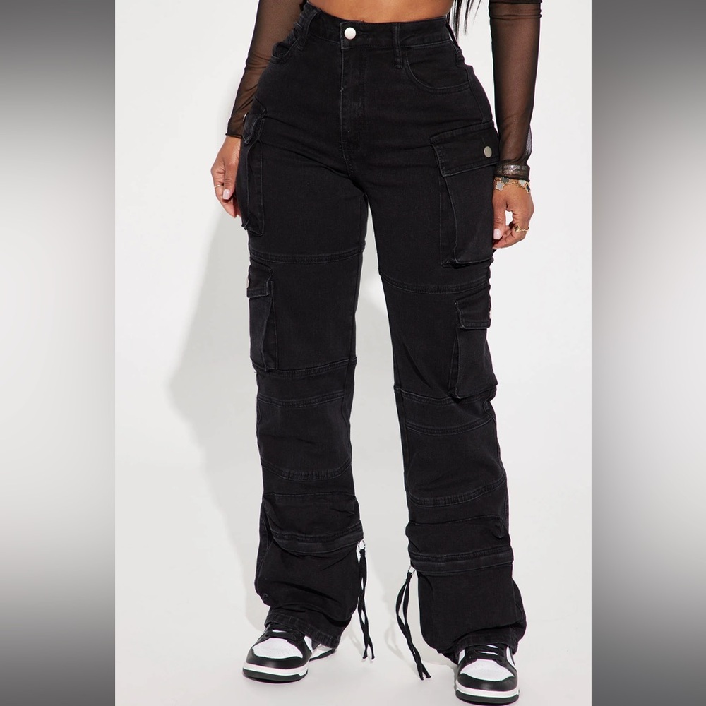 No Matter What Stretch Straight Leg Cargo Jean